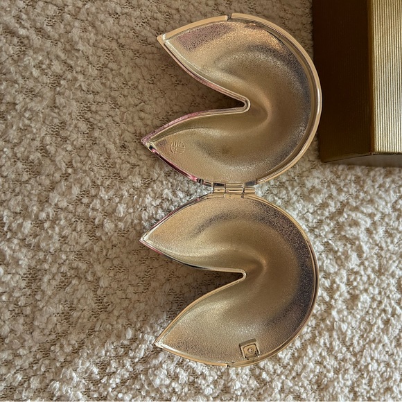 Unique Silver Fortune Cookie “box” in original Gumps box - Picture 4 of 7